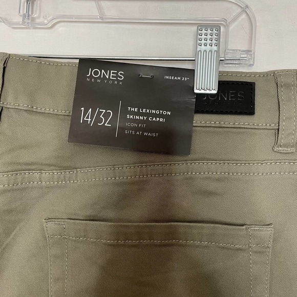 NWT Jones NY Lexington Skinny Capri Sz 14 - Picture 6 of 9